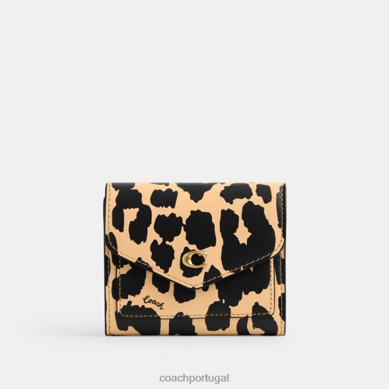 Coach mulheres carteira pequena wyn com estampa de leopardo b4/leopardo 6B20P354