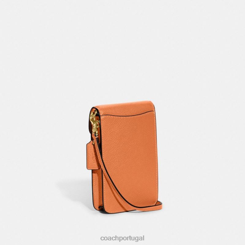 Coach mulheres telefone crossbody b4/laranja desbotado 6B20P387