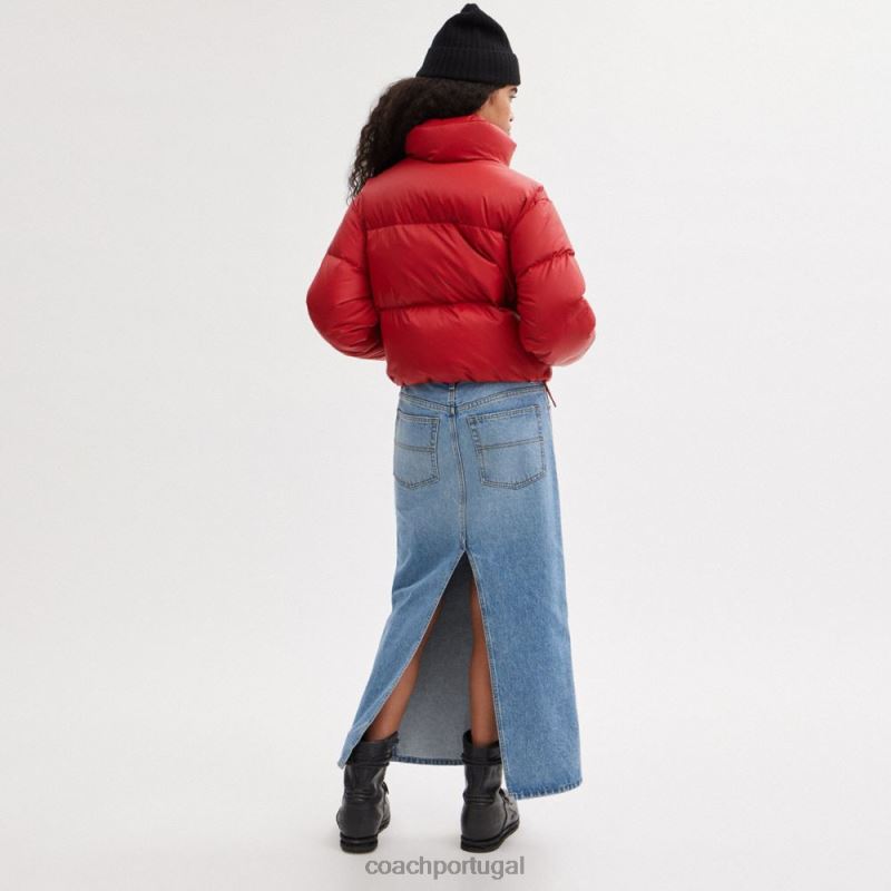 Coach mulheres baiacu cortado vermelho. 6B20P444