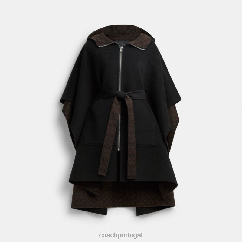 Coach mulheres capa dupla face preto 6B20P451