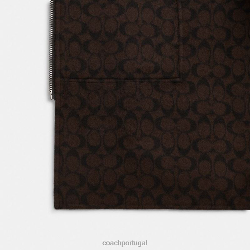 Coach mulheres capa dupla face preto 6B20P451