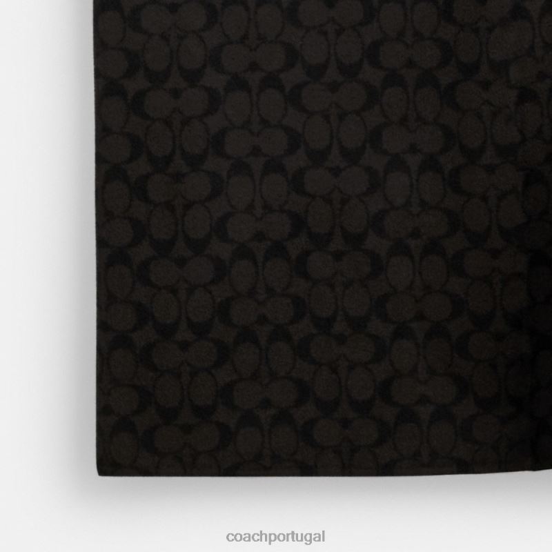 Coach mulheres casaco dupla face preto 6B20P434