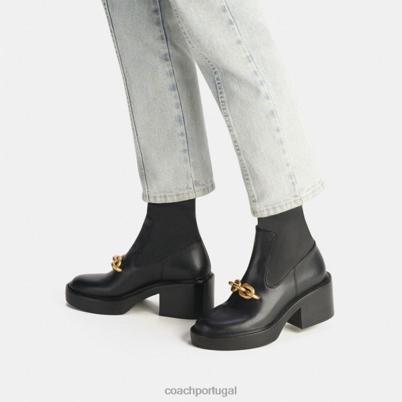 Coach mulheres botinha Kenna preto 6B20P419