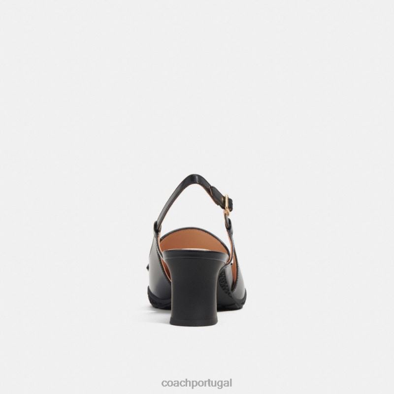 Coach mulheres slingback híbrido Nikola preto 6B20P417