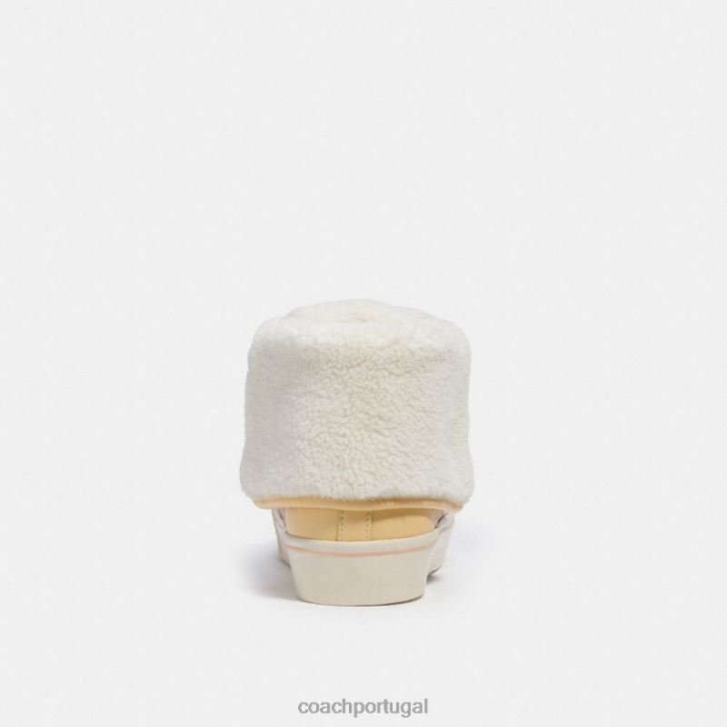 Coach mulheres tênis citysole dobrável com plataforma alta creme de baunilha/blush claro 6B20P428