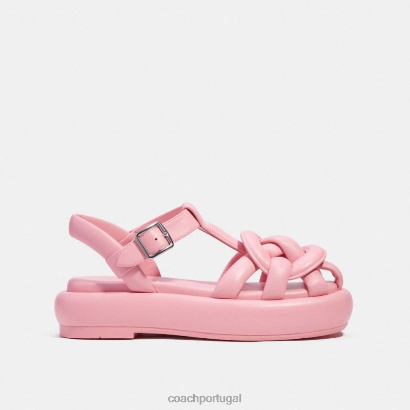 Coach mulheres sandália penney flor rosa 6B20P424