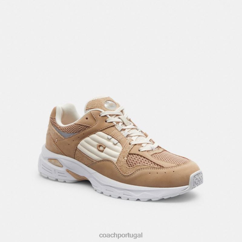 Coach mulheres tênis c301 cinza 6B20P401