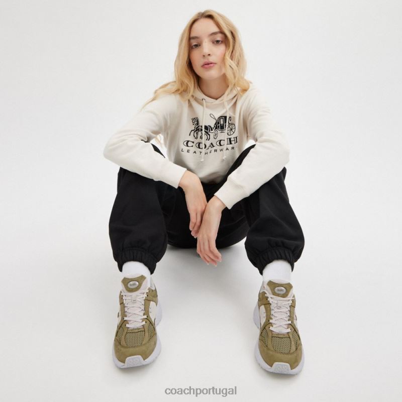 Coach mulheres tênis c301 musgo 6B20P403